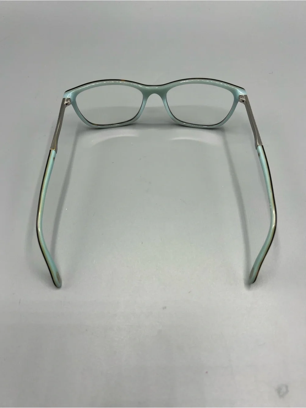 Tiffany & Co. Women’s Eyeglasses Brown Tortoise Tiffany Blue Crystal Frames